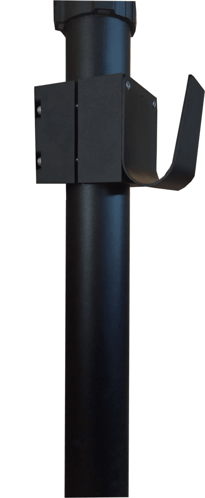 Kabelholder enkelt til 60 mm stolpe - Sort S-Line - nærbillede detaljer | S-Line
