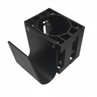 Kabelholder enkelt til 60 mm stolpe - Sort S-Line - produktbillede forfra | S-Line