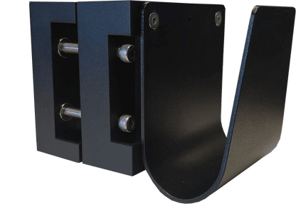 Kabelholder enkelt til 60 mm stang - Sort S-Line - produkt set fra siden | S-Line