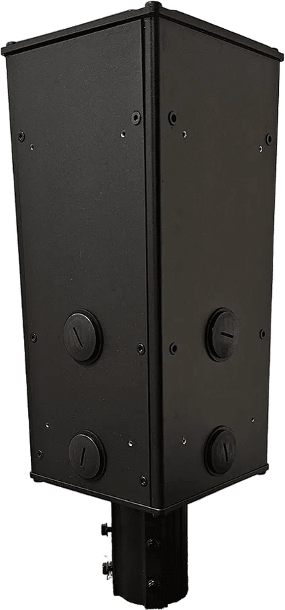 Stangmontering 60 mm 4-vejs S-Line UNI BAS - For Easee/DEFA/Zaptec Pro - IP44 IK10 - produktbillede forfra | S-Line