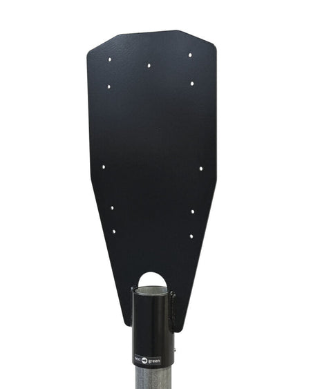 Pole mount S-Line Next Green Poleplate 225 Z - 60 mm pol enkelt/dobbelt - produktbillede forfra | S-Line