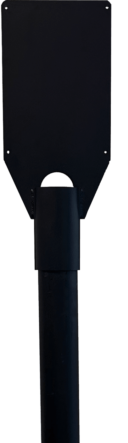 Stangbeslag til Zaptec Go ladeboks - 60 mm stang - Enkelt/Dobbelt S-Line - produkt set fra siden | S-Line
