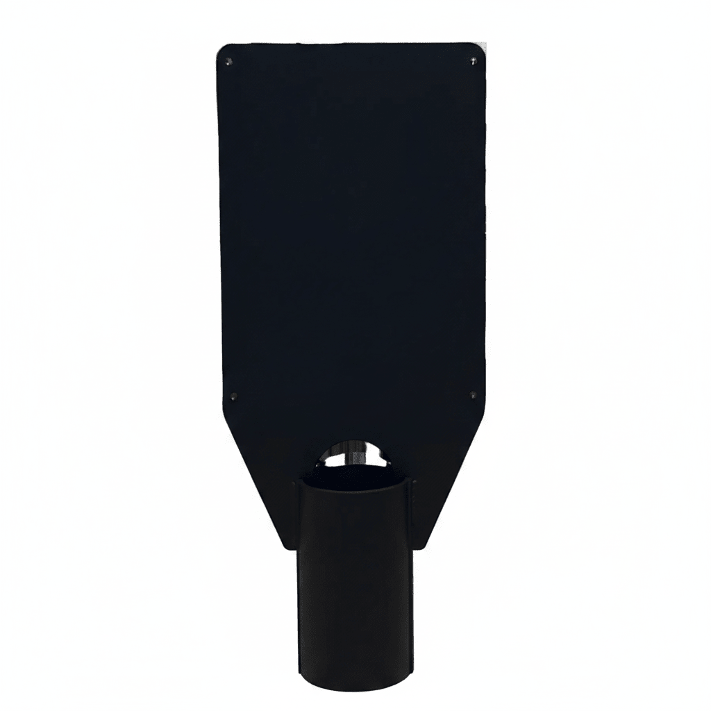 Stangbeslag til Zaptec Go ladeboks - 60 mm stang - Single/Double S-Line - produktbillede forfra | S-Line