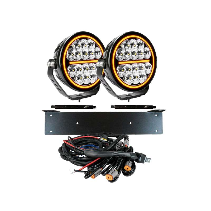 Siberia NR 7″ LED Ekstra lys sæt 2 - pakke - Klar linse - Strenge - Carlevel - 