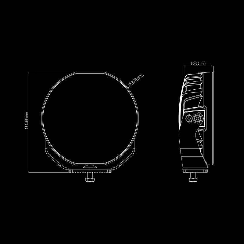 Siberia Skylord LED-rampe 9" – 8860 lm – Xperience Mode hvid – produktbillede 11 | Carlevel