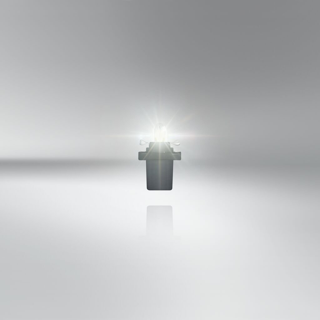 Signallampe 2721MF 12V 1W B8.5d, OSRAM ORIGINAL - produkt set fra siden | OSRAM