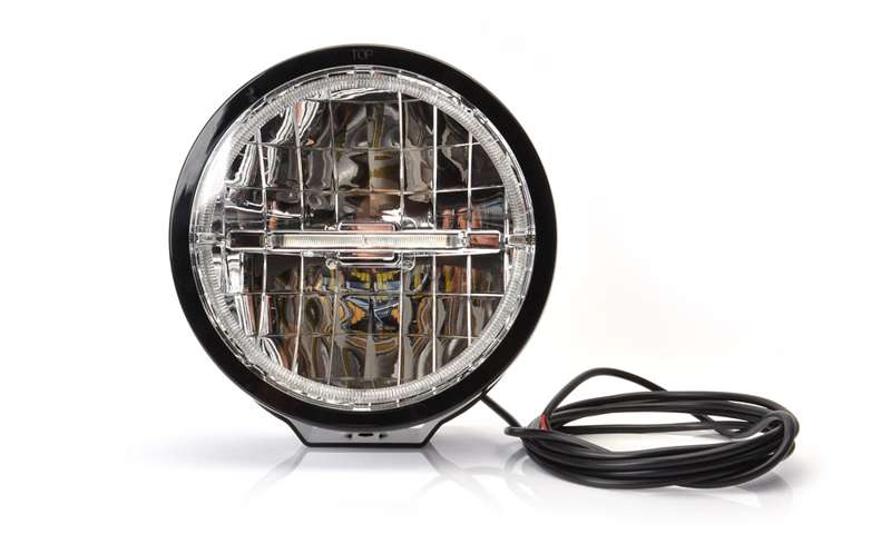 Ekstra let Strands Lighting Division Track 9" ring hvid positionslys - produkt set fra siden | Strands Lighting Division