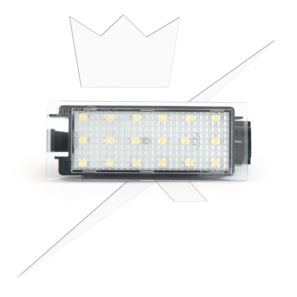 sidebillede, der viser profilen og designet af skiltebelysning LED til Renault Megane – Trafic – Xenon king