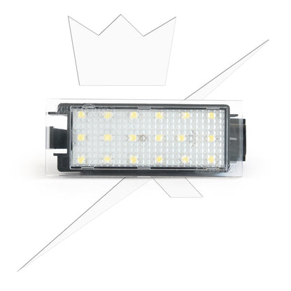sidebillede, der viser profilen og designet af skiltebelysning LED til Renault Megane – Trafic – Xenon king