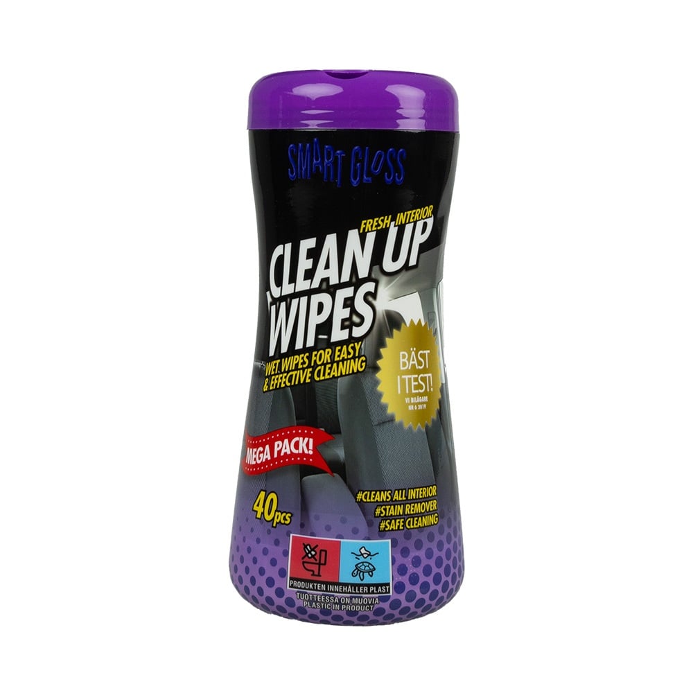 Smart Gloss Clean - Up Wipes - rengøringsservietter til indvendigt i bilen - Carlevel - Car care > Cleaning wipes