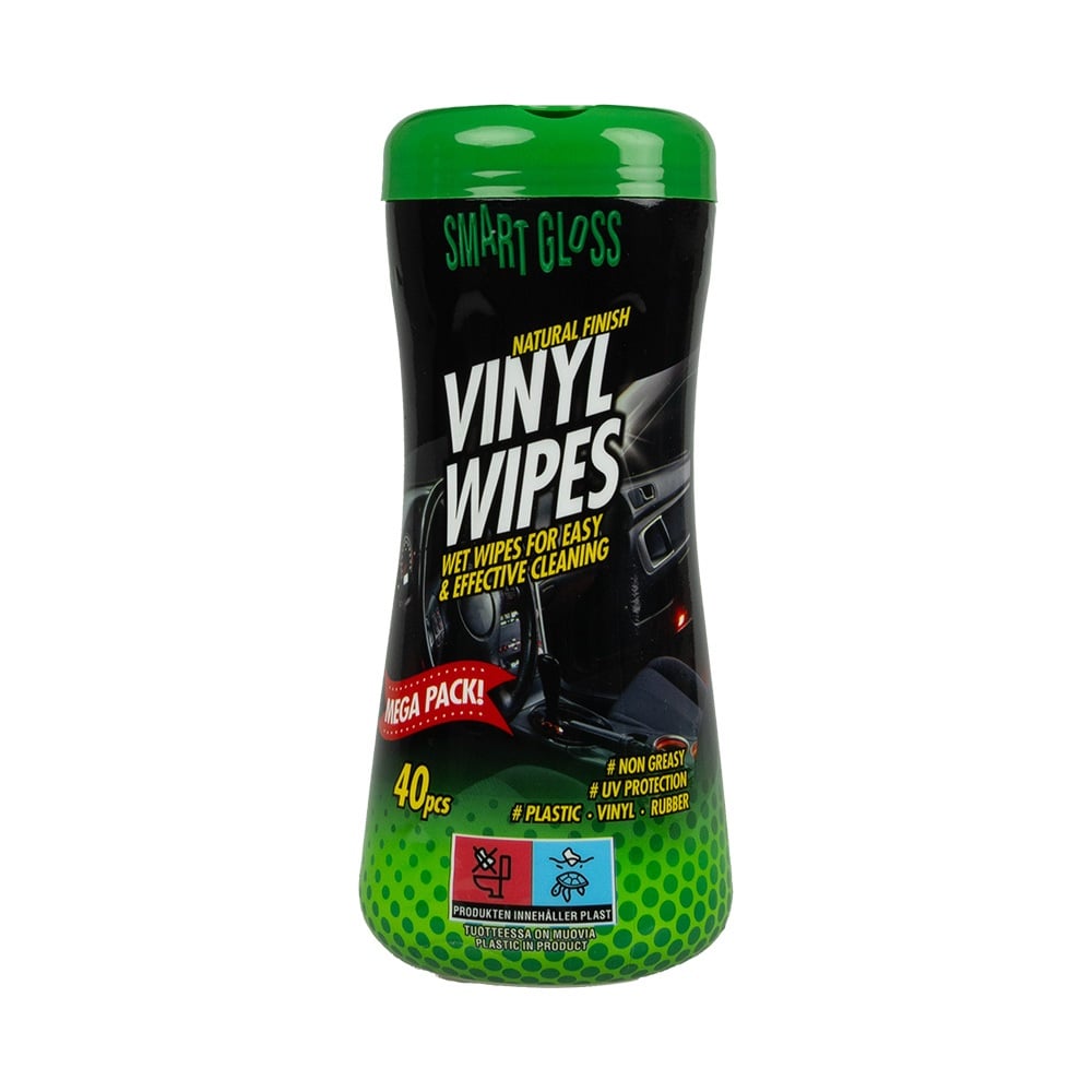 Smart Gloss Vinyl Servietter - vådservietter til plast og vinyl - Carlevel - Bilpleje > Rengøringsservietter
