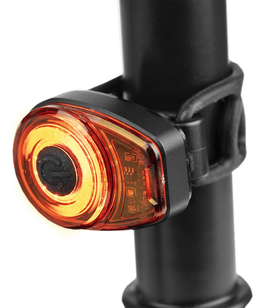 Smarter Bullit Cykellygte B200 RØD - 50lm - produktbillede forfra | SMARTERE