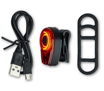 Smarter Bullit Cykellygte B200 RØD – 50lm – i brug | SMARTERE