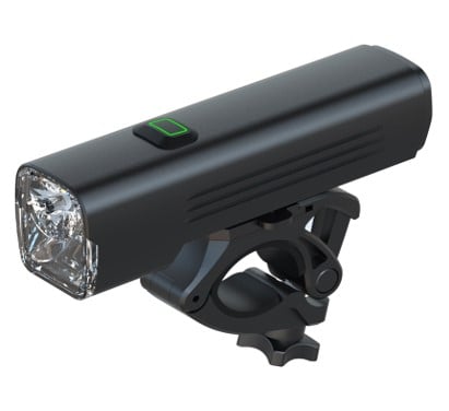 Smarter Bullit Cykellygte F530 WHITE - 1000lm - produktbillede forfra | SMARTERE