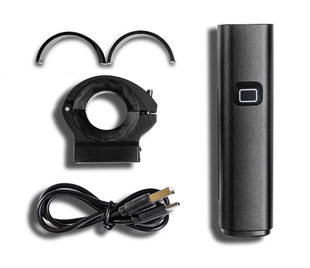 Smarter Bullit Cykellygte F530 HVID - 1000lm - nærbillede detaljer | SMARTERE