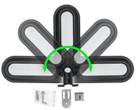 Solcellelampe VALLE – 18 – PIR – sensor – produktbillede forfra | Xenon-kongen