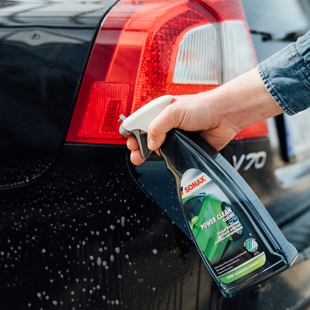 sidebillede, der viser profil og design af Affedtning SONAX Power Clean Ecoline 1L - Svanemærket Alkaline - SONAX