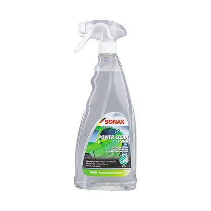produktbillede forfra viser Affedtning SONAX Power Clean Ecoline 1L - Svanemærket alkalisk - SONAX