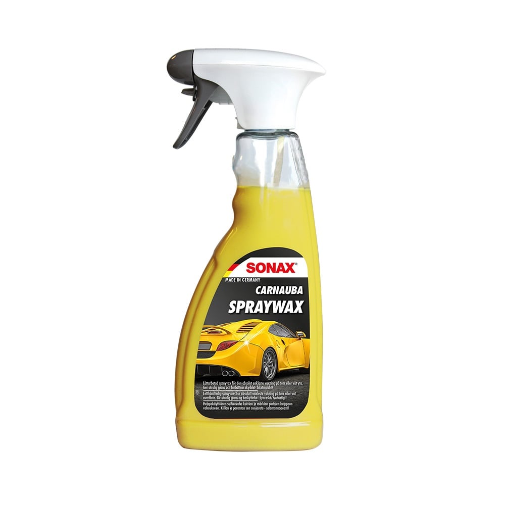 Bilvoks SONAX Carnauba Spraywax 500ml - spray voks med carnaubavoks - nærbillede detaljer | SONAX