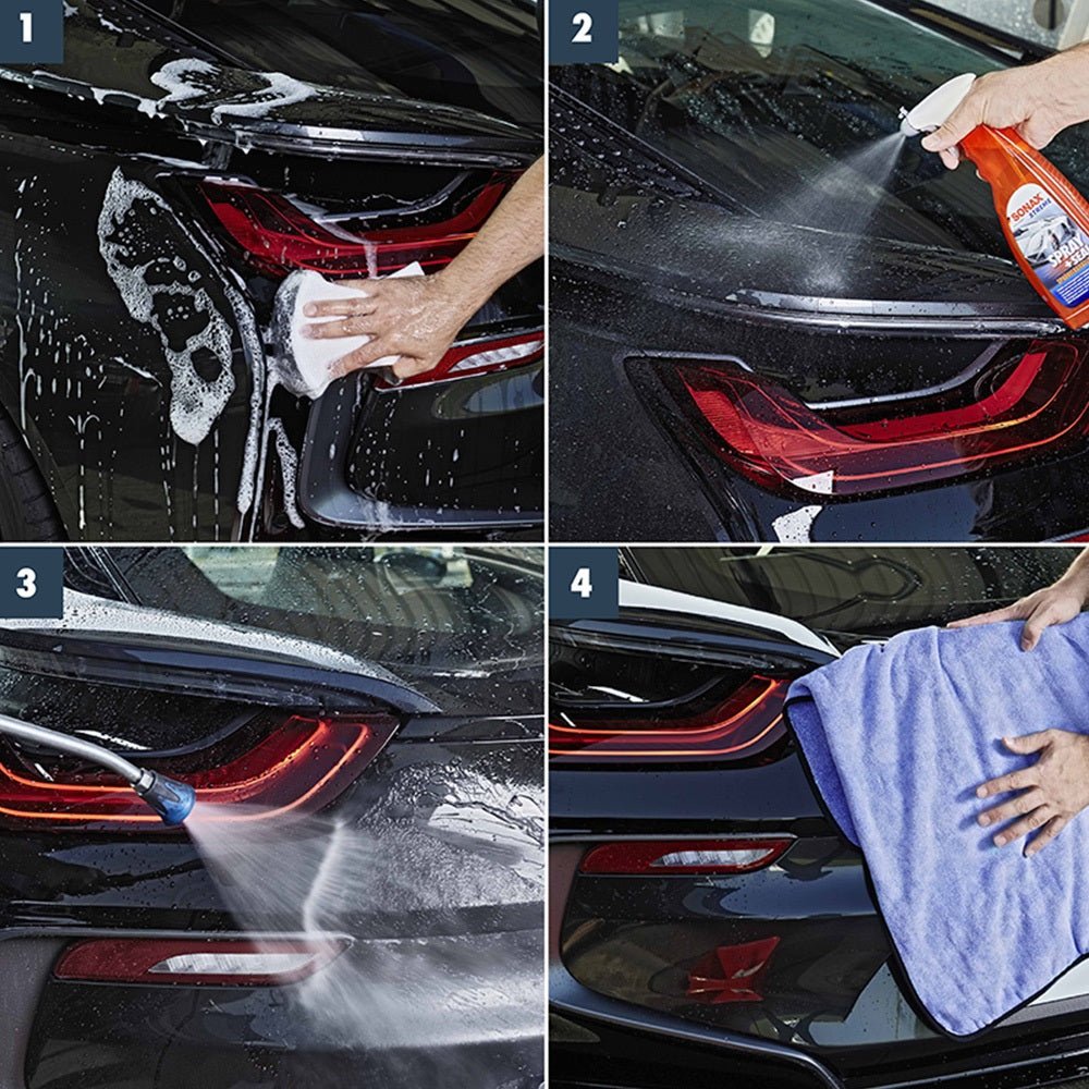 Lackförsegling SONAX Xtreme Spray + Seal 750ml – snabb vaxning för glans – produktvy från sidan | SONAX