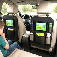 Sparkskydd med Förvaring och Surfplattehållare – Hållbar Underhållning för Barn i Baksätet - Carlevel - 