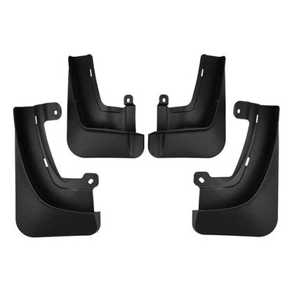 billede, der viser brugen af Splash Guard Matt Black inkl. Beskyttelsesfilm 4 - Pakke Tesla Model X - TESLA