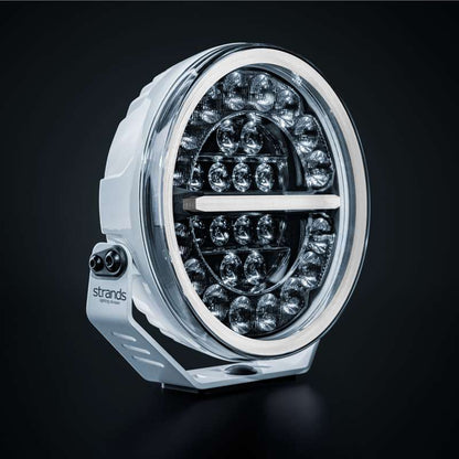 Ekstra lys Strands Lighting Division Firefly Pro 9″ LED Hvid 12076 lm E-godkendt Advarselslys - produktbillede forfra