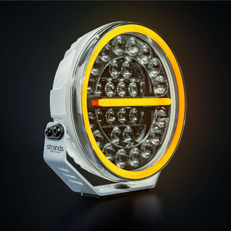 Ekstra lys Strands Lighting Division Firefly Pro 9″ LED Hvid 12076 lm E-godkendt Advarselslys - produkt set fra siden