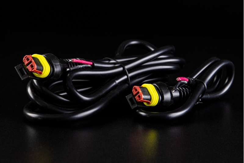 Strands kabel Super Seal hun 2m 2x1mm² - lyskabelsæt - produktbillede set forfra | Strands Lysafdeling