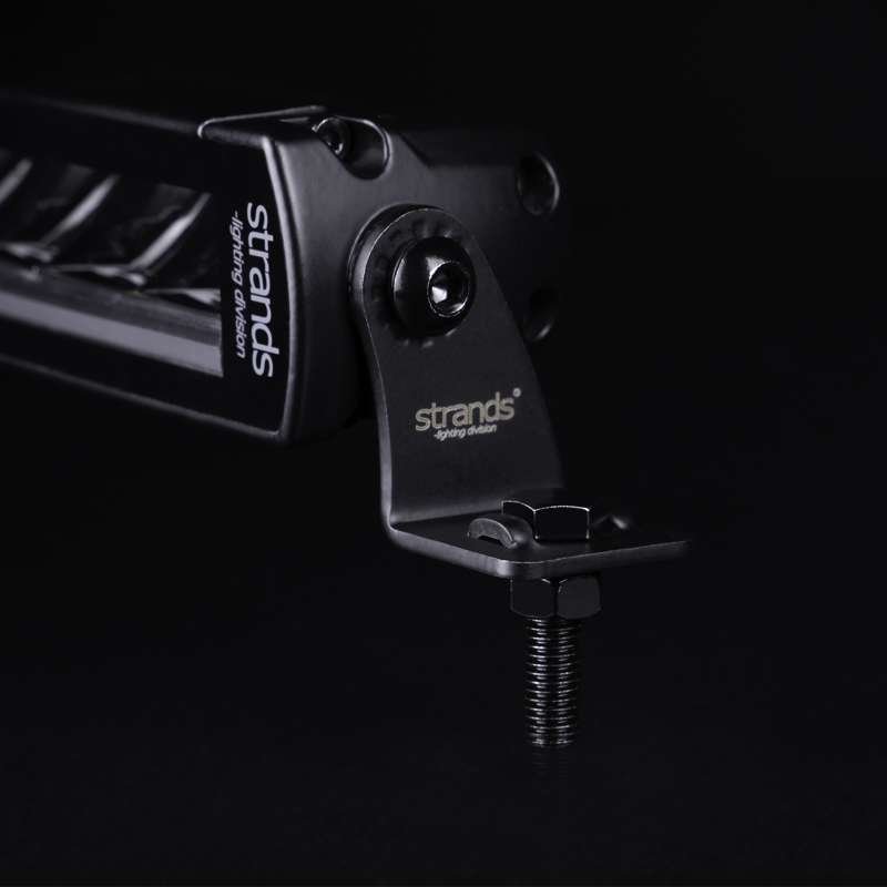 Strands Siberia sidebeslag SR - til LED-rampe - forfra produktbillede | Strands Lysafdeling