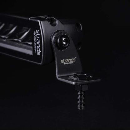 Strands Siberia sidebeslag SR - til LED-rampe - forfra produktbillede | Strands Lysafdeling