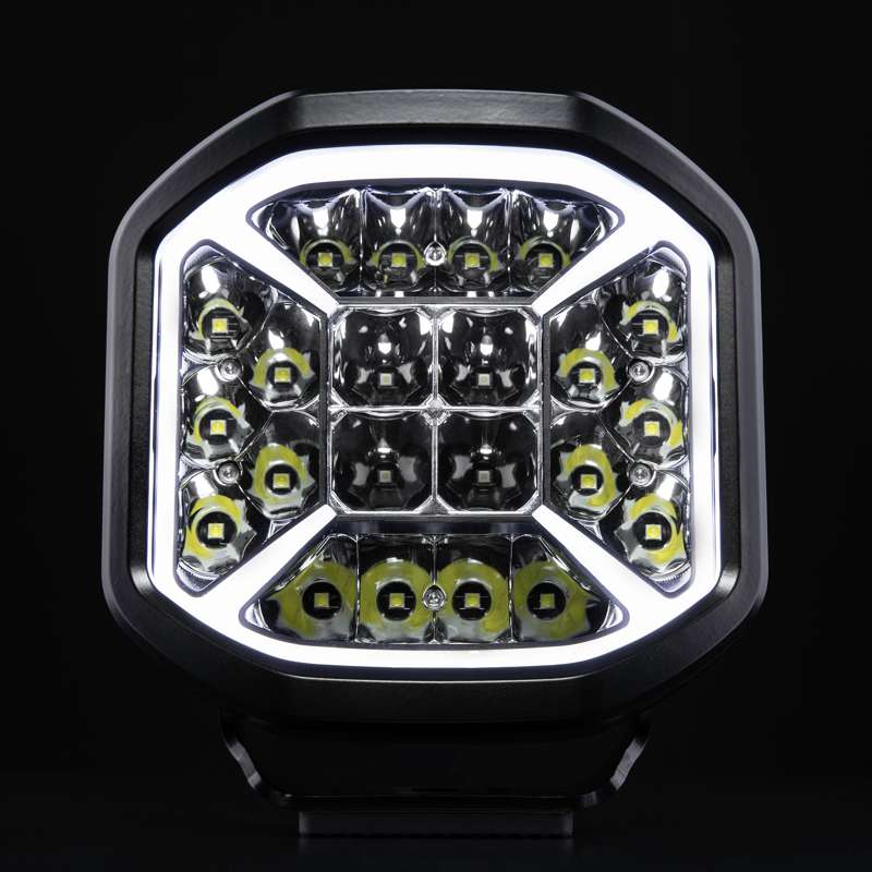 Strands Siberia X 7" LED Ekstra lys - 7430 lm Xperience - produktbillede forfra | Strands Lighting Division