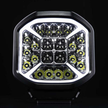 Strands Siberia X 7" LED Ekstra lys - 7430 lm Xperience - produktbillede forfra | Strands Lighting Division