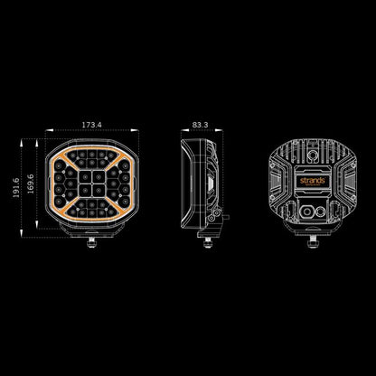 Strands Siberia X 7" LED Ekstra lys - 7430 lm Xperience - ekstra billede | Strands Lighting Division