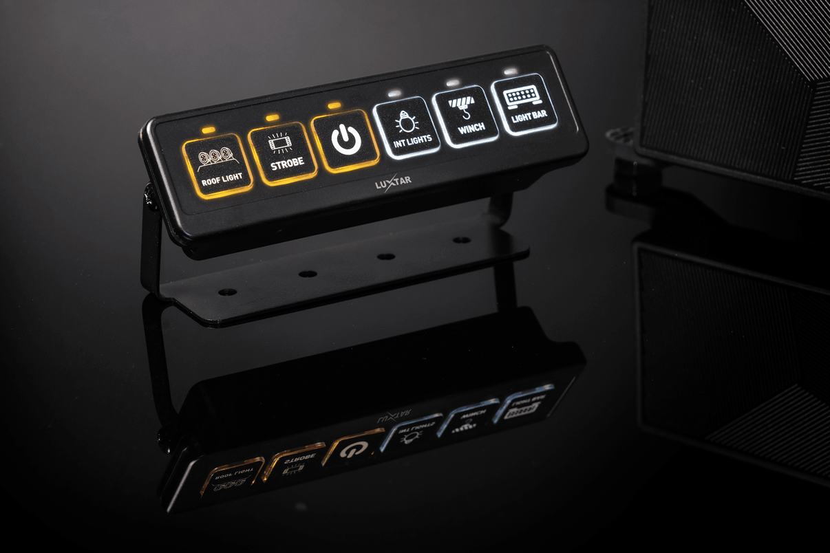 Switch Panel – 6 Channel – 12-24V DC – 2026-12-24 00:00:00 – LUXTAR – i brug | LUXTAR