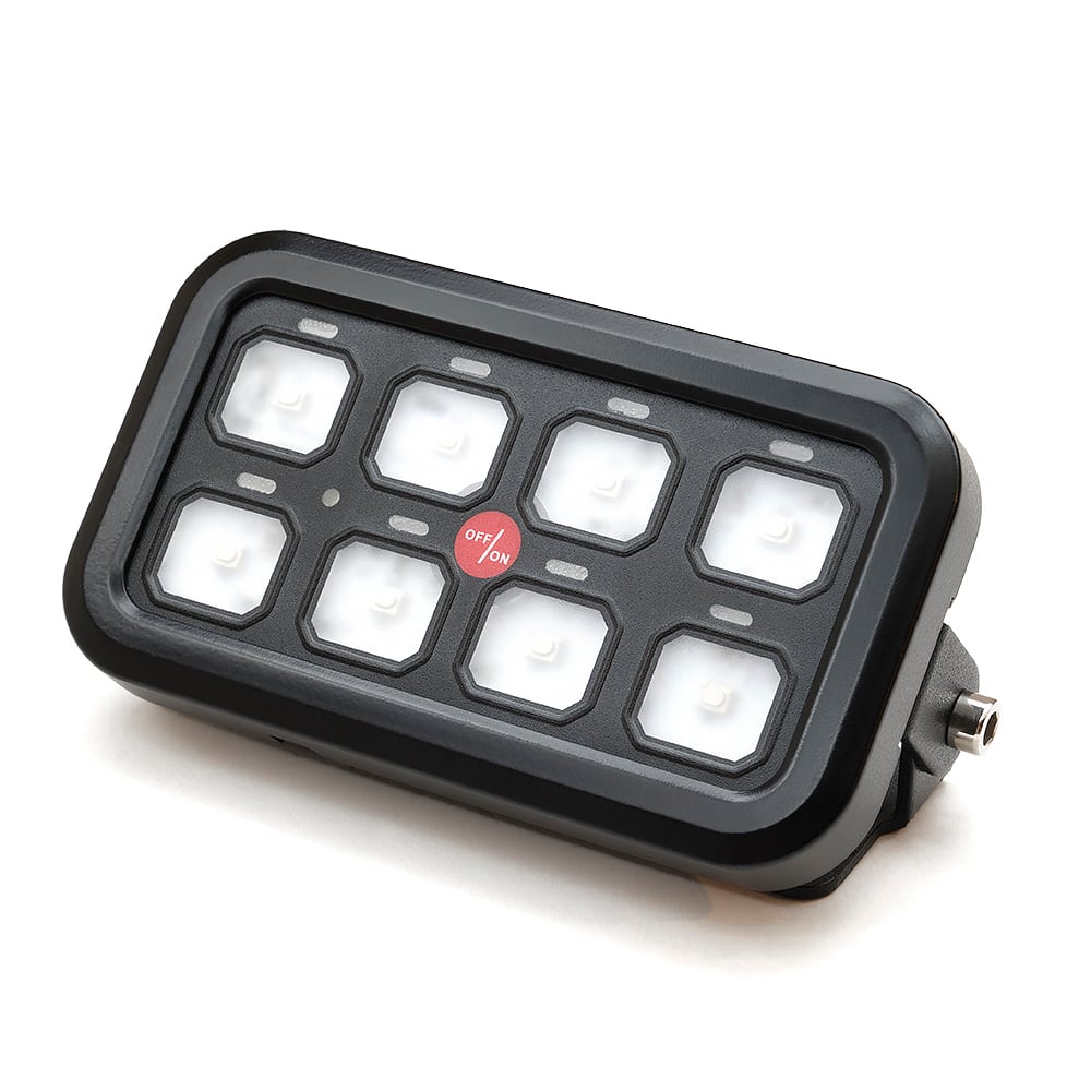 Switch panel 8 - Button 12V/24V 600W - product image from the front | Xenon-kongen
