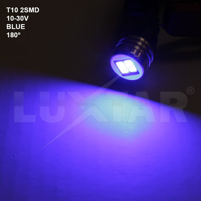 emballage og tilhørende tilbehør til T10 – W5W LED 2SMD – Xenon-kongen