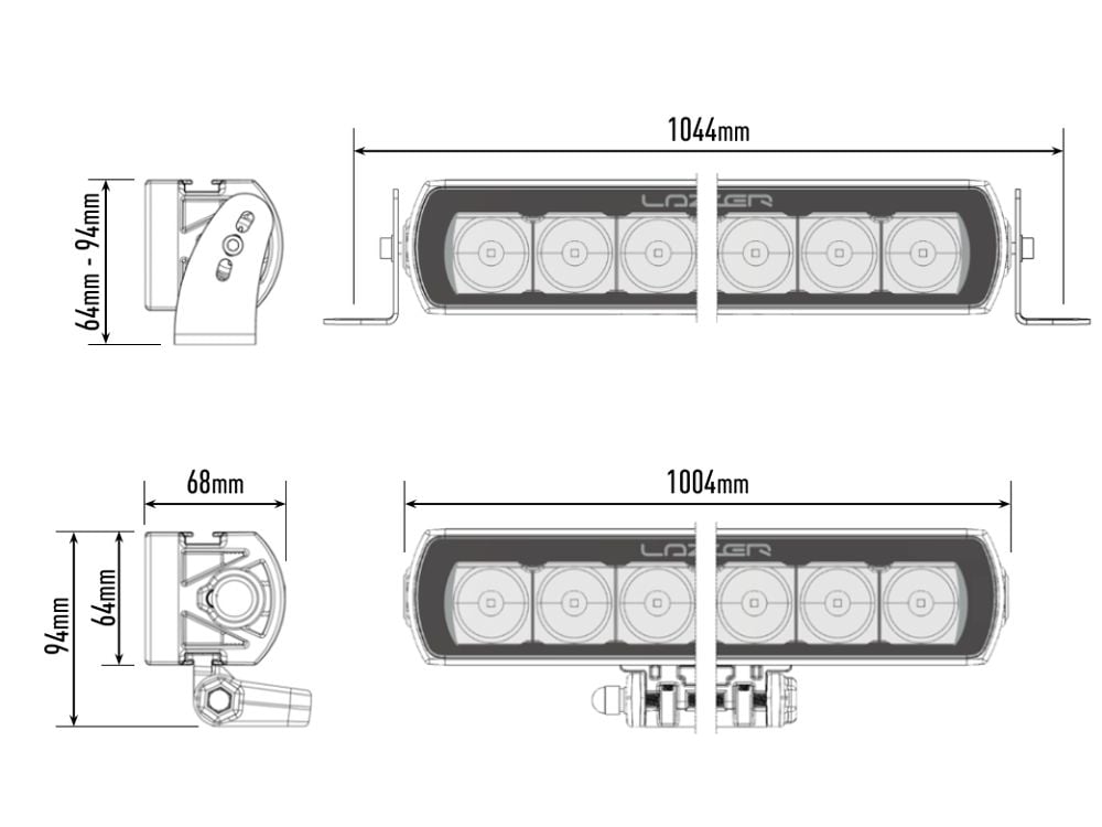 Lazer T24 Evolution ekstra lysrampe 40" (1004 mm) - i brug | Laser