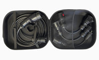 Ladekabel Mode 2 Type 2 11 kW Evconnect - bærbar 3-faset 16A med adaptere - produktbillede forfra | Evconnect
