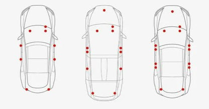 yderligere visning, der viser funktionerne i Tesla led lys lilla 2 – Pakke – TESLA