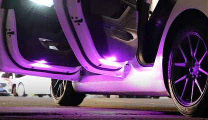 billede der viser brugen af Tesla led lys lilla 2 - Pakke - TESLA