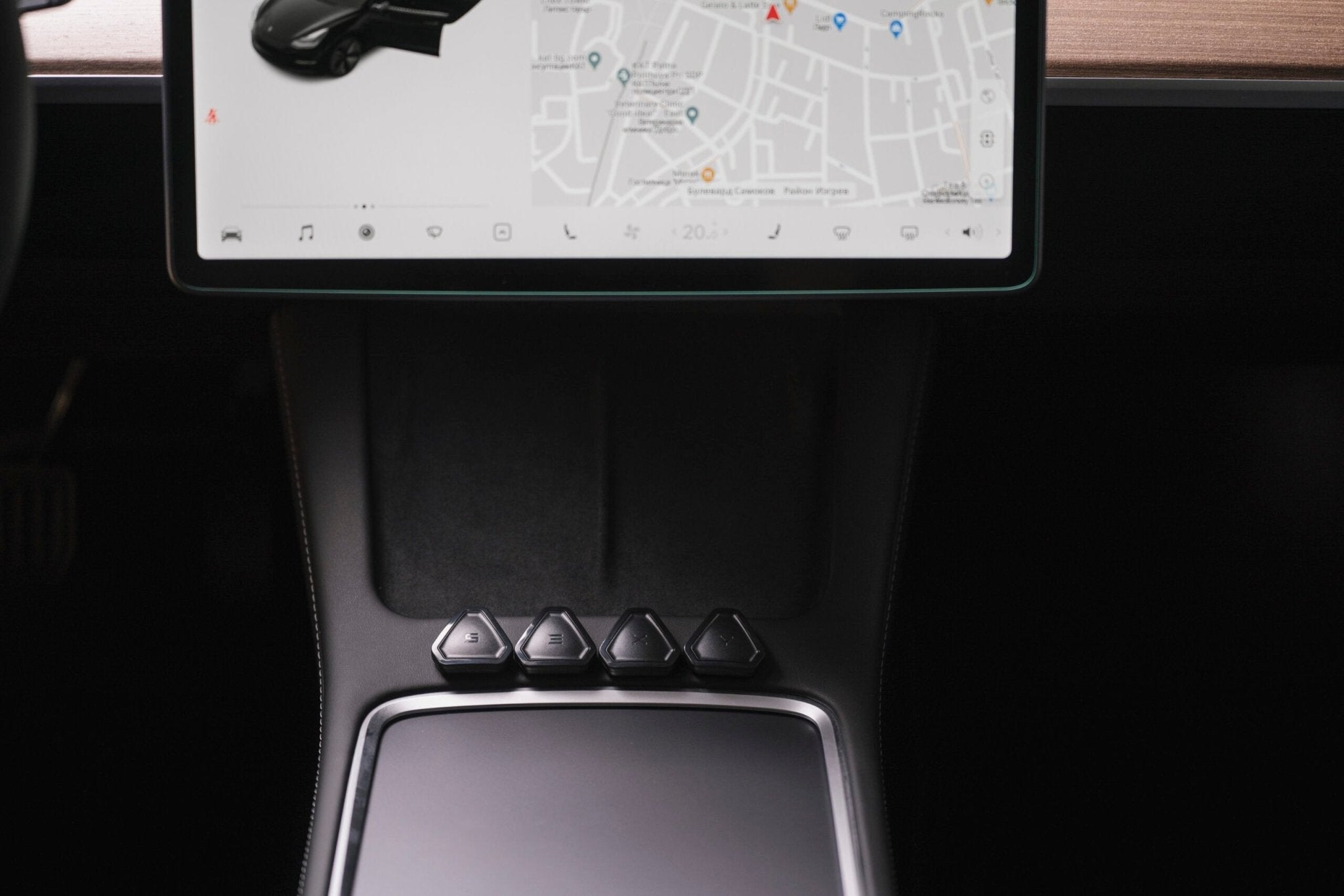 Tesla S3XY Buttons Gen 2 – 2 Piece – Nærbillede detaljer | TESLA