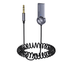 Adapter AUX lydmodtager bil - 3,5 mm håndfri BT 5.1 sender Toocki - Biltilbehør fra Carlevel
