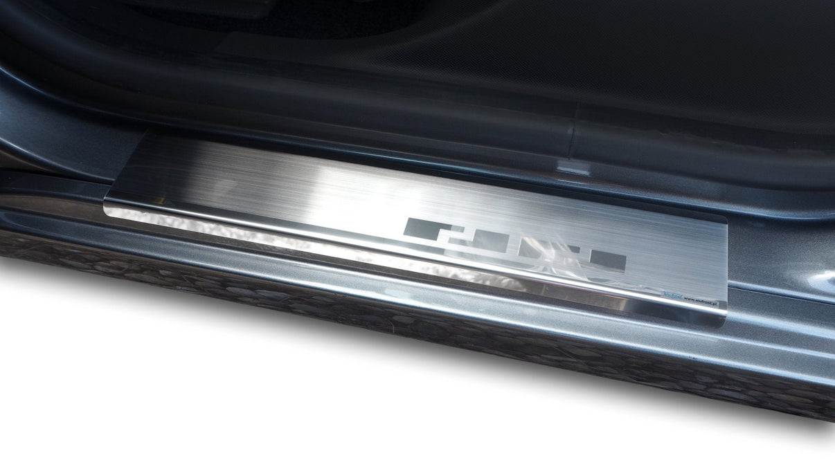 Sill Protector til Renault Zoe II 2019-2024 - Rustfrit stål | Alu-Frost - produktbillede forfra | Alu-Frost