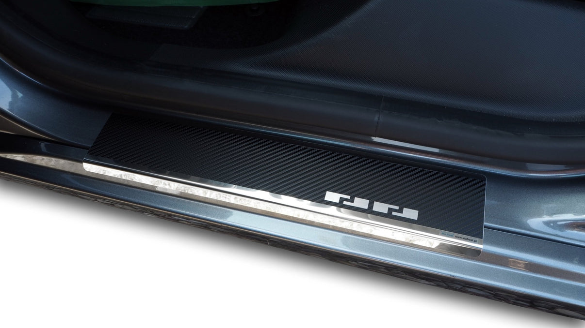 Tröskelskydd till Renault Zoe II 2019–2024 – Kolfiber-look - Carlevel AB - Fordon och delar > Fordonsdelar > Karossdelar