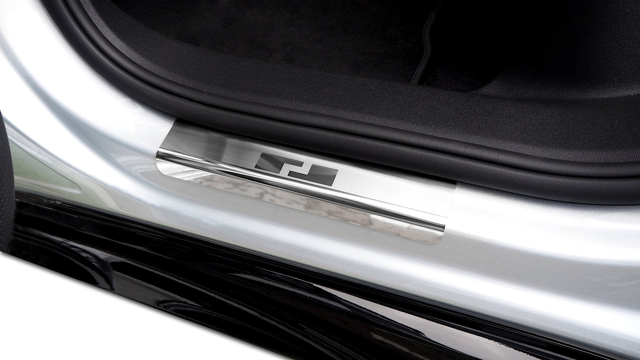Tærskelbeskyttelse til VW ID.7 5D / ID.7 Tourer 2023+ - 4-pak rustfrit stål | Alu-Frost - nærbillede detaljer | Alu-Frost