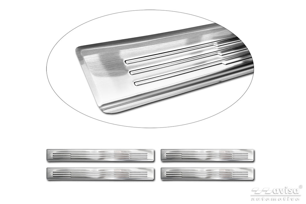 Tröskelskydd Lines Mazda CX-5 III 2025+ – Silver satin | AVISA – bild 1