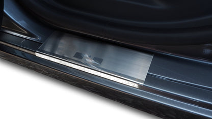 Sill Protector til Renault Zoe II 2019-2024 - Rustfrit stål | Alu-Frost - nærbillede detaljer | Alu-Frost