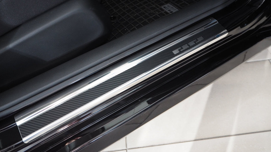 Tröskelskydd stål/kolfiber Honda Civic X 4D/5D 2017–2021 - Carlevel - 