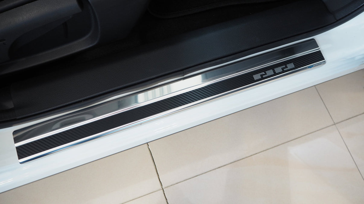 Tröskelskydd stål/kolfiber Nissan Qashqai I/II/III 2006–2024+ - Carlevel - 